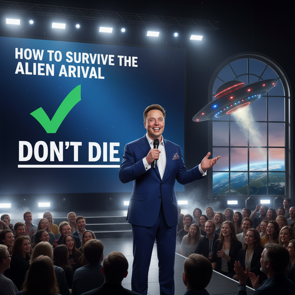 Elon Musk’s Hot Take: Please Don’t Die, You’ll Miss the Alien Invasion